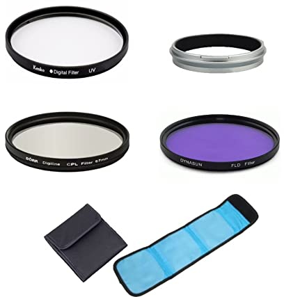 Kamera-Filter-Set, 3-in-1 UV-CPL-FLD-Filter mit Adapterring für Fujifilm X100V X100F X100T X100S X100 X70 Kamera