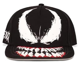 Venom (Marvel) Glow In The Dark Unisex Cap schwarz 100% Baumwolle Disney, Fan-Merch, Filme
