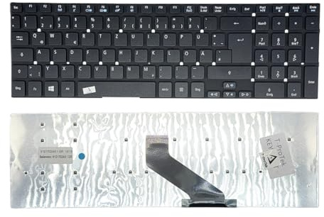 T-ProTek DE - Tastatur Ohne Beleuchtung, Ohne Rahmen ver.1 kompatibel für Acer Aspire V3-771G