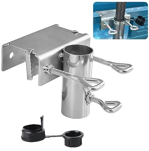 Sonnenschirmhalter Balkongeländer Einstellbar, Platzsparende Sonnenschirm Halterung Balkon Ø25-38mm, Schirmhalterung Balkongeländer, Sonnenschirmständer, Schirmständer für Balkon, Terrasse Oder Tisch