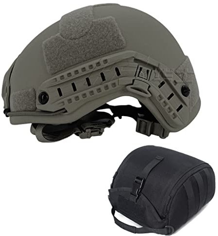 GA NIJ IIIA Outdoor Schutzhelm Kevlars Schneller Militärischer Kugelsicherer Taktischer Helm10mm Dick, Gewicht 1.4KG, Mit Helmtasche (Color : G)