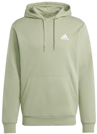 adidas Men's Essentials Fleece Hoodie, Tent Green, S