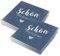 itenga Servietten Schön dass du da bist 30 x 30cm 3-lagig 40 Stück für Kommunion Konfirmation Hochzeit Taufe und andere Feiern (dunkelblau)