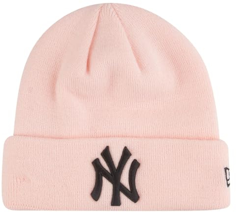 New Era New York Yankees MLB League Essential Cuff Knit Rosa Beanie-Mütze - One-Size