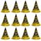 BBXWANG 12 stück Silvester Deko 2024 Partyhüte, Schwarz Gold Kegel Partyhut Happy New Year Deko 2024, Silvester Deko für Erwachsene, Kinder (Tassel)