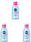 NIVEA Sanfter Augen Make-Up Entferner (125 ml), nicht fettender Make-Up Entferner mit Provitamin B5, zum Abschminken von Mascara und Augen Make-up (Packung mit 3)