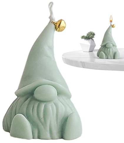 Kaxenig Weihnachtswichtel Kerzen, 3D Wichtel Kerzen, Weihnachts-Aromatherapie-Kerzen, 3D Weihnachten Zwergstatue Aroma Kerze, Weihnachts Geschenke Für Familie Und Freunde