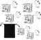 XOUDKE Ohrringe Herren Magnet Ohrringe Herren 3 Paar Magnetische Ohrstecker Edelstahl Für Männer Quadratisch CZ-Intarsien Nicht Durchbohrend CZ Klipp Ohrstecker Silber 5–7 mm