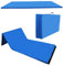 BalanceFrom All Purpose 4'x6'x2 Extra Thick High Density Anti Tear Gymnastics Gym Folding Exercise Aerobics Mats, Blue