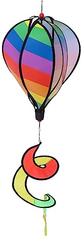 OFFSCH Riesenluftballon Anhänger Hängendes Ornament Outdoor Dekoration Regenbogen Luftballon Für Garten Party-gastgeschenk Heißluftballon-deko