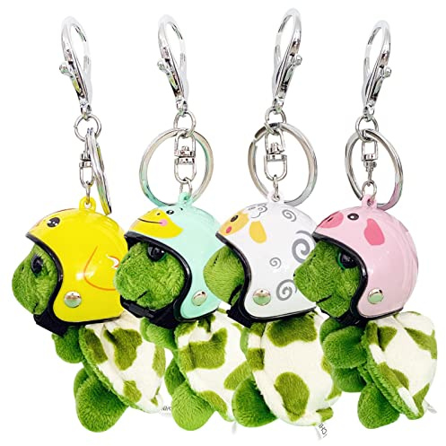 Yulokdwi Turtle Keychain, Schildkröte Schlüsselanhänger, Niedlicher Plüsch-Anhänger,Gefüllt Plüsch Schlüsselanhänger, Goodie-Bag-Füllstoffe Für Tragetasche, Rucksack, Handy-Geldbörse