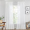 MIULEE Gardinen Vorhänge mit Kräuselband Vorhang Transparente Gardine aus Einfarbig Transparent Sheer Voile Wohnzimmer Luftig Dekoschal für Schlafzimmer 2er Set 260 x 140cm (H x B) Weiß
