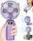 Hand Held Fans Rechargeable USB with Phone Stand,Hand Fan Foldable Mini Fan Handheld Kids Cute Personal Pocket Cooler Fan with Scent Flakes&Lanyard,Best Gift for Mother Day,Father Day,Birthday,Purple