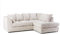 SOFASELECTIONUK LTD Jumbo Cord Scatter Back 4-Seater Right Hand Facing Corner Sofa: Elevate Your Living Room With Comfort and Style (Cream, Right Hand Facing)