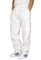 Elegancity Herren Cargohose Weiß Lang Baumwolle Jogginghose Casual Loose Fit Sweatpants Mit Tasche Männer Sweathosen M