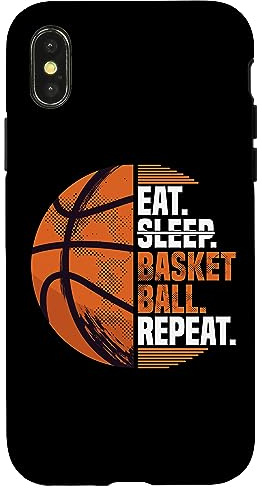 Mangiare Dormire Basket Ripetere I Court Basketer Basket Custodia per iPhone X/XS