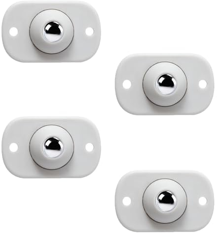 4 Pièces Roues pour Appareils de Cuisine, Roulettes Auto-adhésives Mini Roulettes à 360 Degrés Roues pour Petits Appareils pour Petits Meubles Poubelle Boîte de Rangement