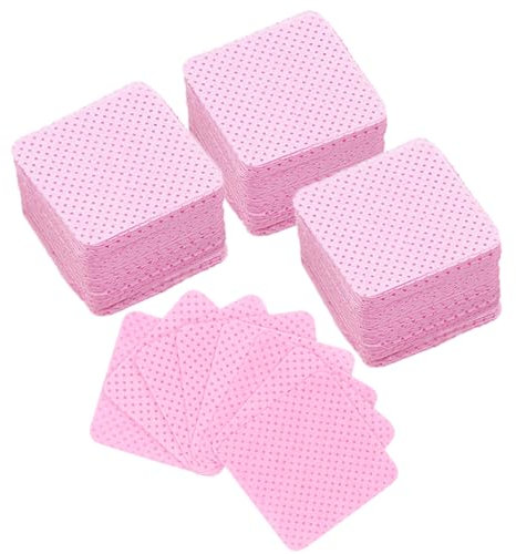 300 Pcs Lint Free Wipes for Nails - UV Gel Absorbent Remover Pads, Polish Remover Cotton Pads for DIY Nail Art