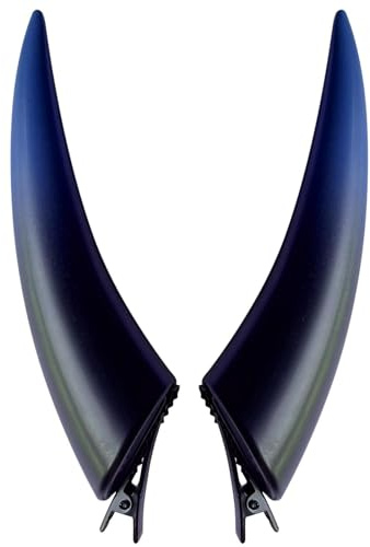 Teufelshörner Haarspangen - Cosplay Horn Haarnadeln, handgefertigte rote Horn Haarspangen | Gothic Halloween Kostüm Haarschmuck Abnehmbare Horn Haarspangen für Mottopartys Fasching Festival Outfits