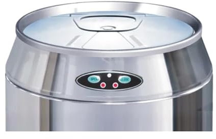Kitchen MoveCouvercle de poubelle automatique rond modèle CAN Argent