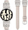TOYOUTHS Lederarmband kompatibel mit Samsung Galaxy Watch 7 6 5 4 Active 2 FE 40mm 44mm/Watch 6 Classic/5 Pro 45mm/4 Classic Damen, 20mm Elegant Schmales Weich Leder Armband, Polarstern/Polarstern