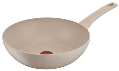 Tefal Delight Poêle wok 28 cm, Revêtement antiadhésif sûr, Indicateur de température, Corps aluminium 100% recyclé, Tous feux, Fabriqué en France G2931902