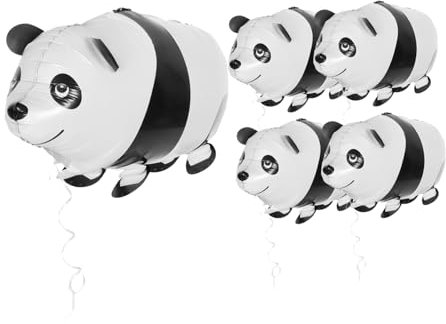SHOWERORO 2 Stücke Tier Aufblasbare Ballons Panda Thema Aluminium Für Party Dekorationen