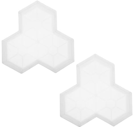 Toyvian 2 Pièces Moule à Béton Forme de Érable pour Dalles de Jardin Moule à pour Allées et Outil de Fabrication de Briques Réutilisable