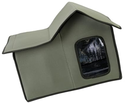 Winddichtes sicheres Outdoor-Hundehütte mit Verankerungsseil für starken Windschutz von wanderndem Kater in der Regenzeit warme Katzen Hütte