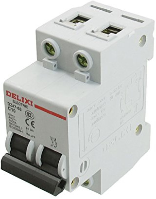 Disjoncteur miniature bipolaire à courant nominal AC 400V 10A