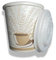PZ 100 Gobelet cl 8 pour caffe '+ couvercle verre de carton blanc décoré de papier Paper Cup For Hot Drinks and coffee with Coque