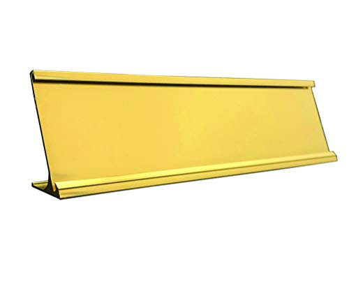 Namensschild-Halter für Schreibtischbüro, Gelb / Gold 1 10 X 2