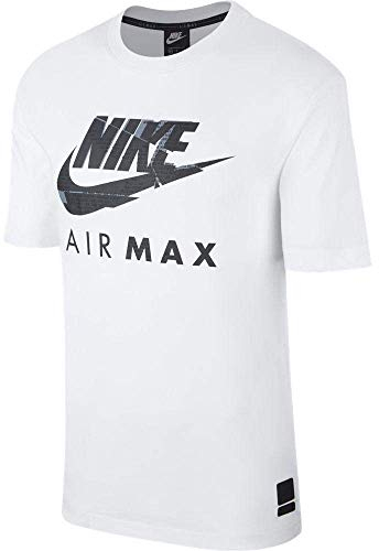 Nike Air Max T-shirt à manches courtes pour homme - Blanc - Large