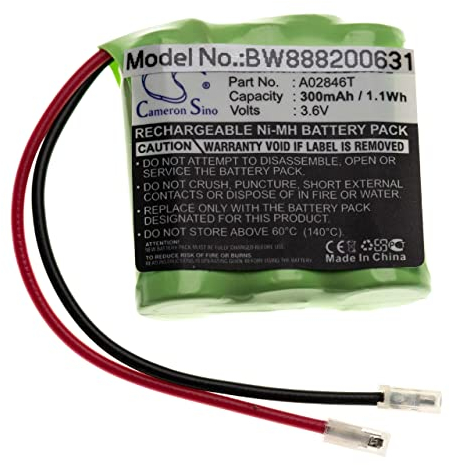 vhbw Akku für Diverse Geräte (300mAh, 3,6V, NiMH) 3X Zellen Typ 2/3 AAA, 2/3 Micro