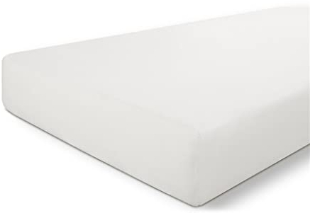 Walra Spannbettlaken 160x200, 100% Baumwolle Spannbetttuch, Perfekte Matratzenpassform, Weiches Gefühl, Knitter- & Bügelfrei - Off-White