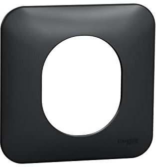 Schneider Electric - Ovalis - Plaque de finition - 1 poste - Anthracite - S460702