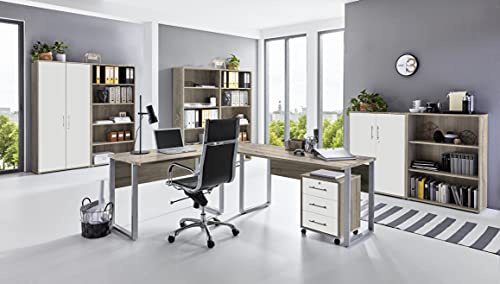 moebel-dich-auf Arbeitszimmer TABOR PRO 7 in diversen Farbvarianten (Sonoma Eiche/weiß matt)