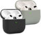 2 Pack KOKOKA Case Cover Compatible with Airpods 3rd Generation 2021, Soft Silicone Skin Case Cover Shock-Absorbing Protective Case for Airpods 3, Front LED Visible, Black/Grey