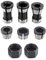 YWNYT 8pcs Router Collet Adapter, 6mm 6.35mm 8mm Router Collet Chuck Trimming Machine Chuck Engraving Trimming Collet Router Clamping Adapter for Woodworking Carving Machine Tool with Two Nuts