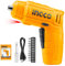 INGCO 4 V Mini Cacciavite Elettrico con Luce di lavoro integrata, 1300 mAh Battery, 4 NM Wireless Cacciavite Elettrico con 10 Punte, Indicatore LED della batteria(CSDLI0402)