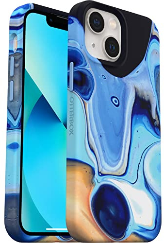 OtterBox Slim and Sturdy Series Case for iPhone 13 mini for MagSafe, Shockproof, Drop Proof, Ultra-Slim, Protective Thin Case, Tested to Military Standard, SATURN -Blue