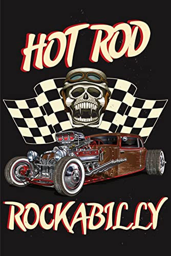 DekoDrom® Blechschild 20x30 cm Hot Rod Rockabilly Auto Tafel Wand Deko Bar Kneipe Cafe Sammler Geschenk