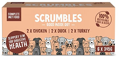 Scrumbles Natural Wet Dog Food Meaty Multipack 6x 395g