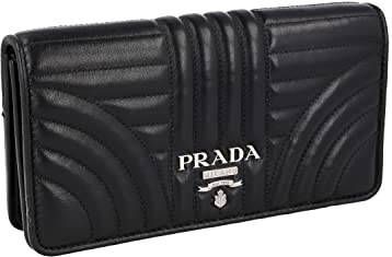 Prada Damen Schwarz Leder Schultertasche 1DH044