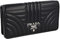 Prada Damen Schwarz Leder Schultertasche 1DH044