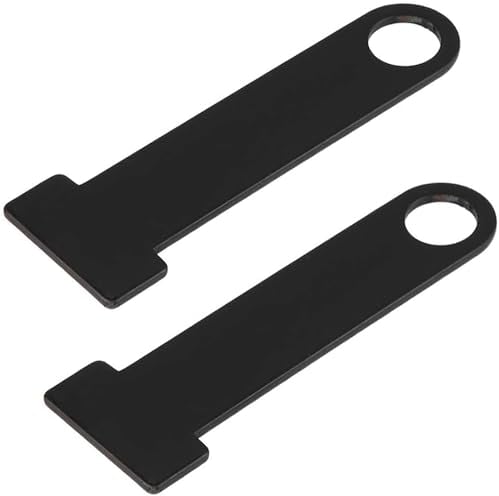 Helmet Lock Extension for Motorcycle 2pcs Motorcycle Open/Full Face Helmet Lock Quick Release Buckle Fastener Black