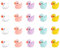 Moguri 20 Stück Mini Harz Enten Miniatur Enten Mini Enten Figuren Mini Resin Ducks Tiny Resin Duck zum Basteln für DIY Potting Micro Landschaft Dekorationen Lieferungen