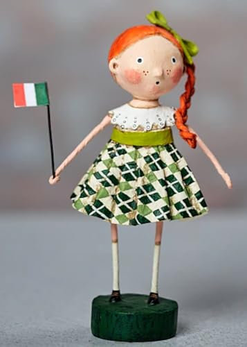 The Bridge Collection Lori Mitchell Kristen Go Braugh Figur – ESC St. Patty's Figur – Lori Mitchell St. Patrick's Day Decor – Irische Flagge