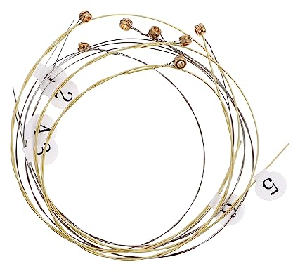 TOYANDONA 7 Stück Harfensaiten Ersatzset Aus Sicherem Material Mit Glatter Oberfläche Und Nummerierung Zubehör Für Kleine Harfen Und Passende Saiteninstrumente