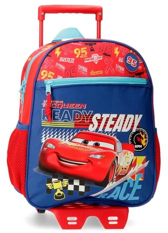 Disney Lets Race Equipaje- Bolsa de Mensajero, Niños, Rojo